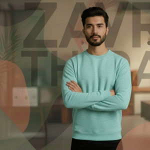 sweat shirt ( tie n die green )