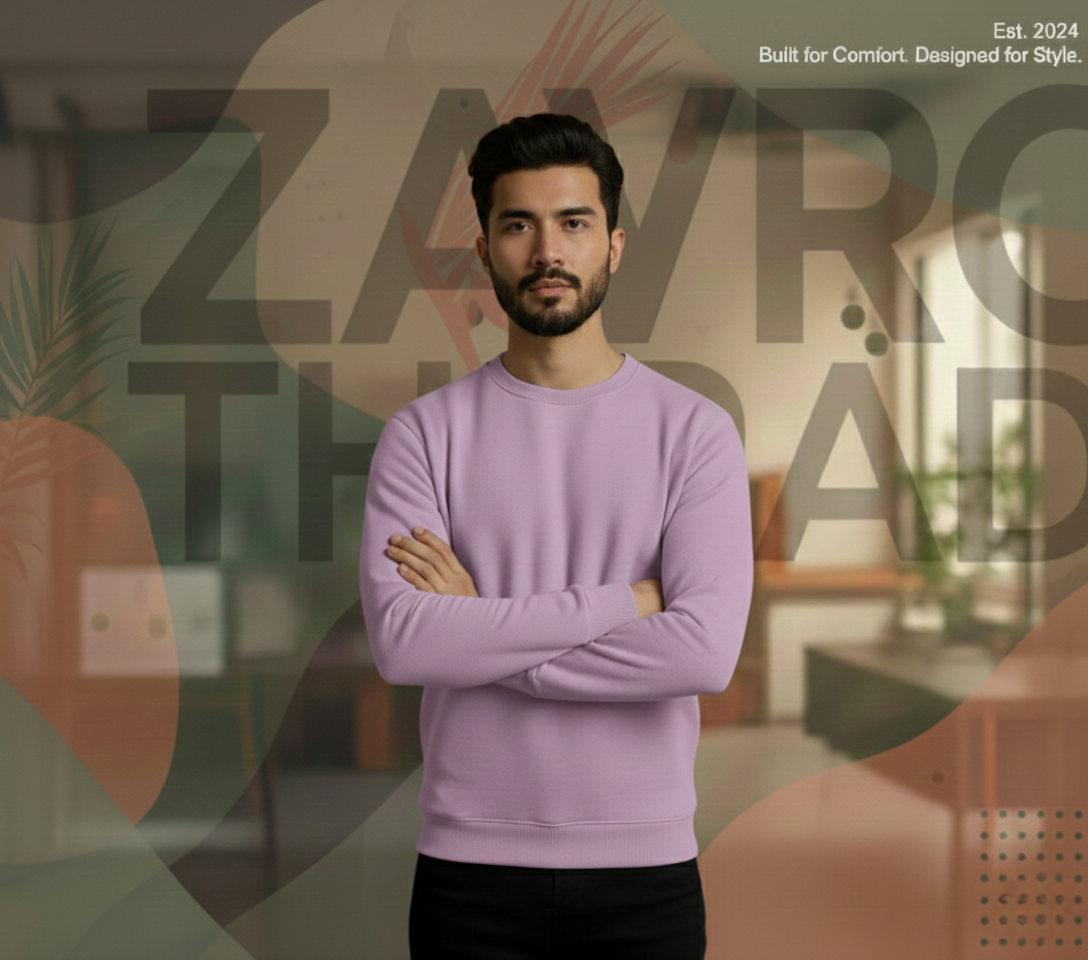 sweat shirt ( light purple ) sweat shirt ( light purple )