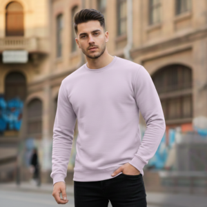 sweat shirt ( light purple )