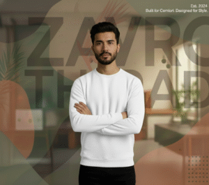 sweat shirt ( white )