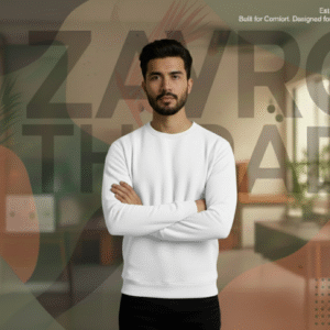 sweat shirt ( white )